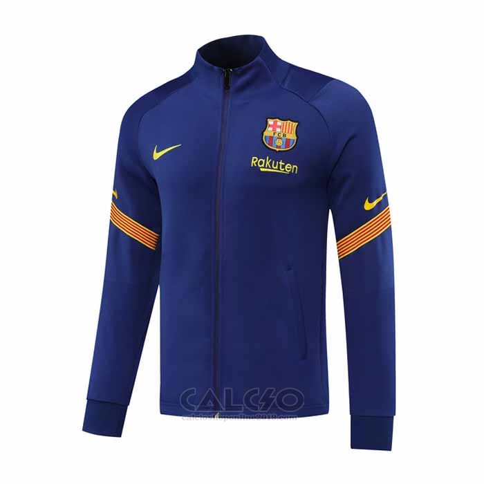 Giacca Cappuccio FC Barcellona 2020-2021 Blu